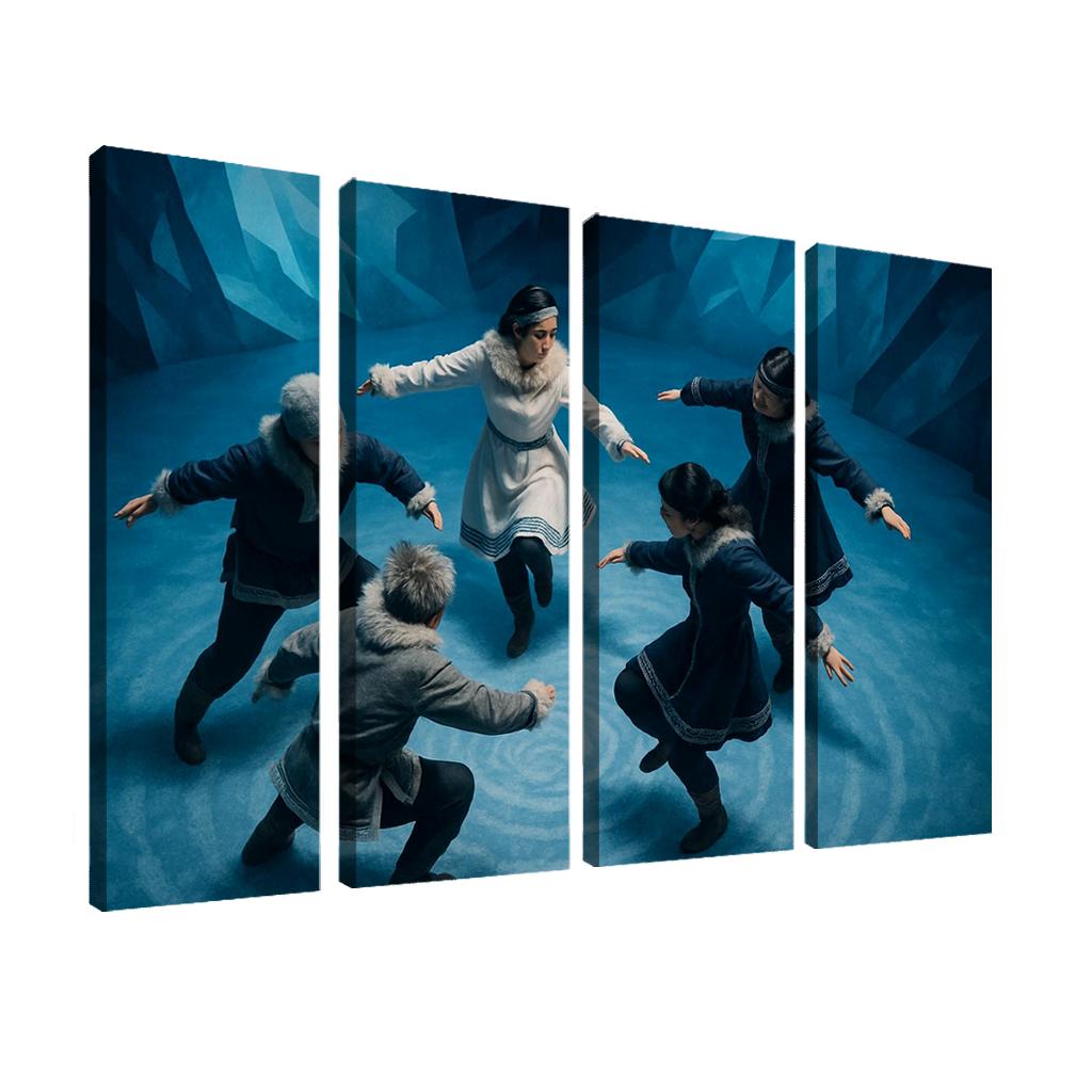 Arctic Pulse Step oil paintings frame