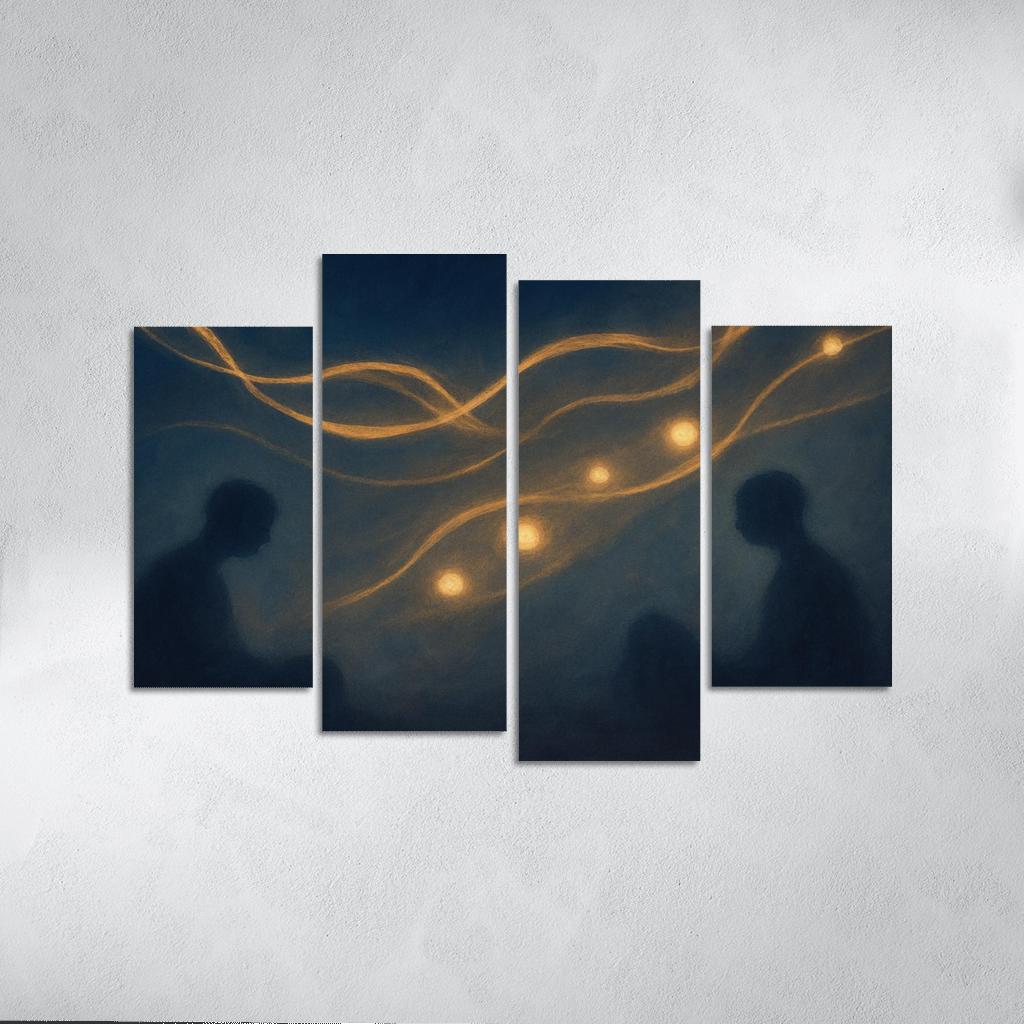 Silent Orchestra Of Distant Thoughts abstract paintings frame