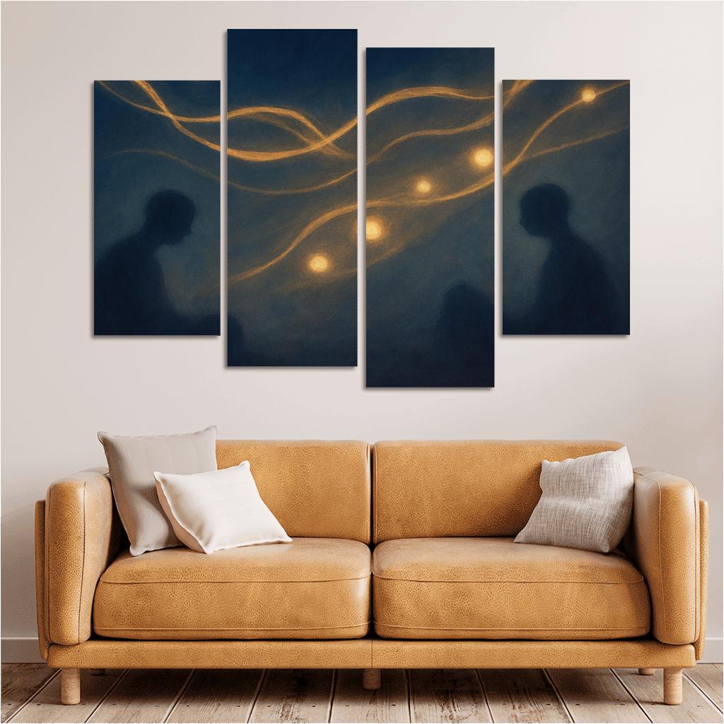 Silent Orchestra Of Distant Thoughts abstract paintings frame
