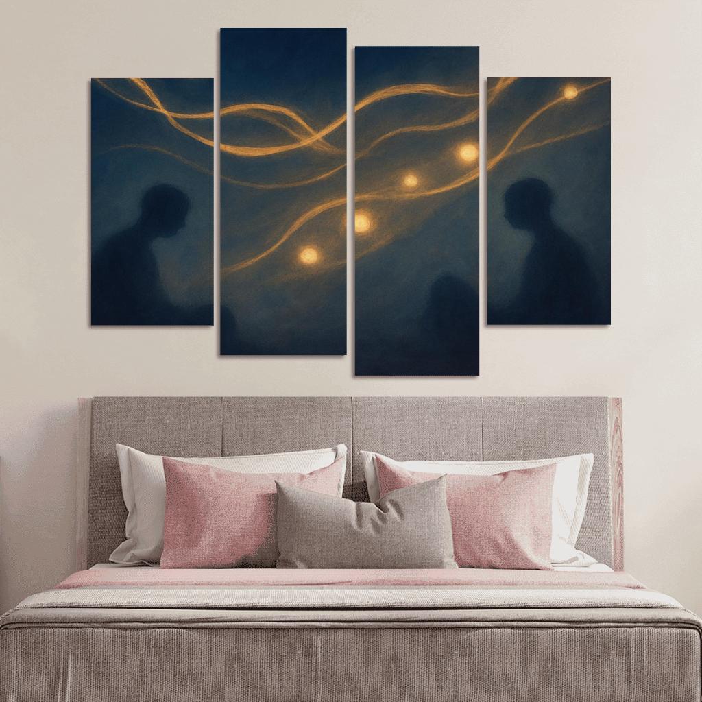 Silent Orchestra Of Distant Thoughts abstract paintings frame