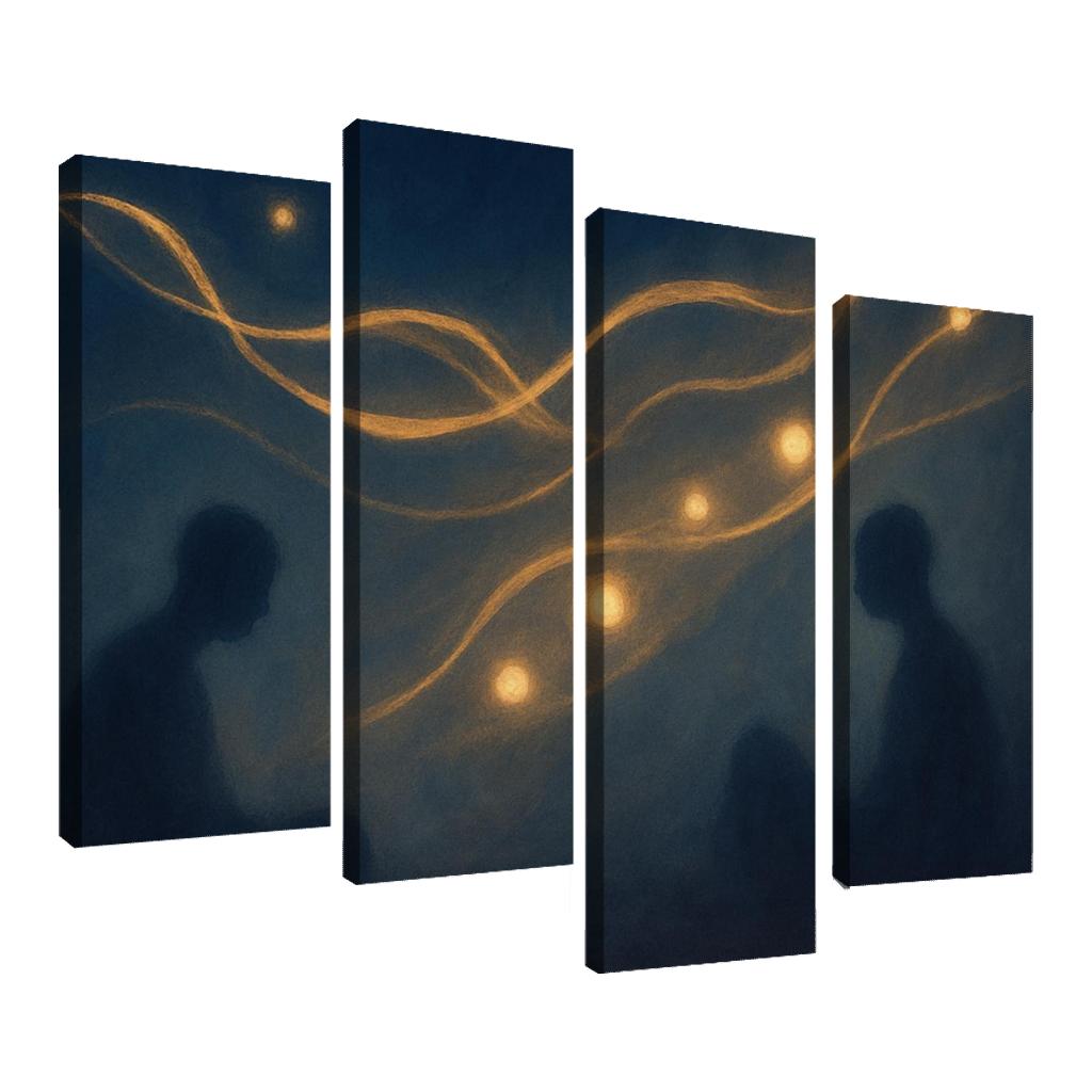Silent Orchestra Of Distant Thoughts abstract paintings frame