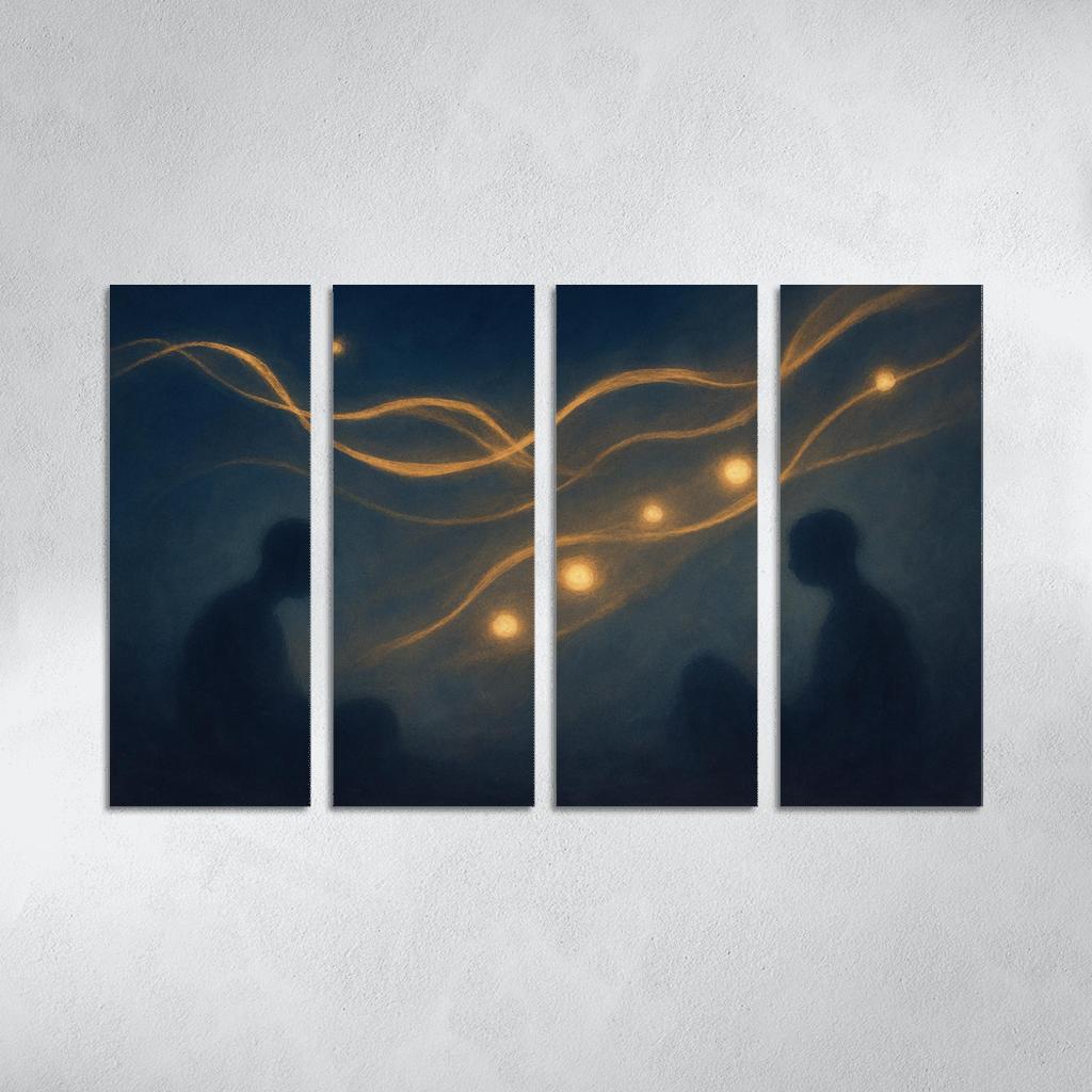 Silent Orchestra Of Distant Thoughts abstract paintings frame