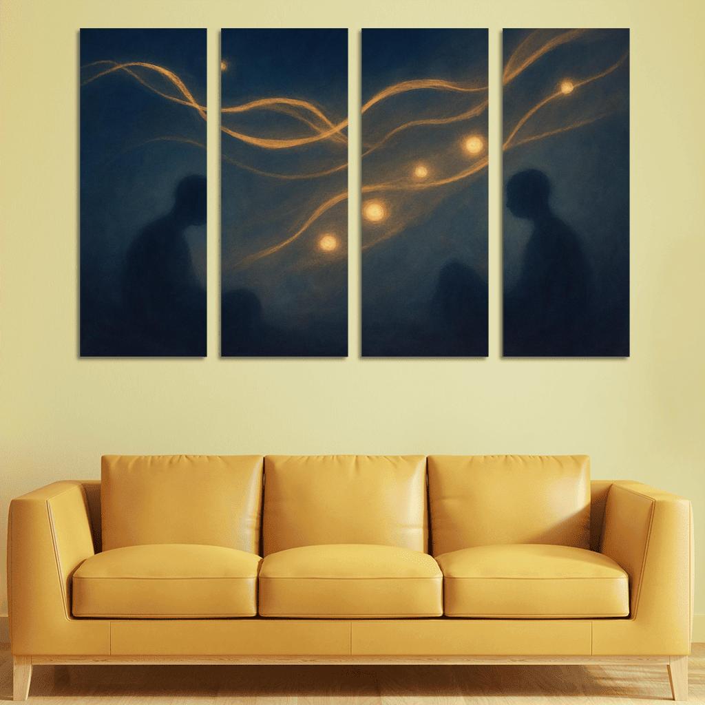 Silent Orchestra Of Distant Thoughts abstract paintings frame