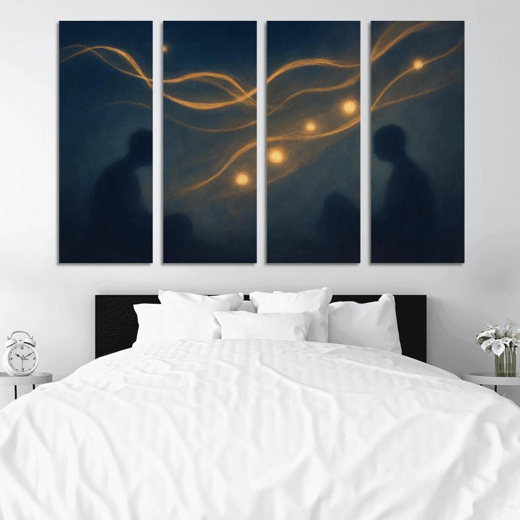 Silent Orchestra Of Distant Thoughts abstract paintings frame
