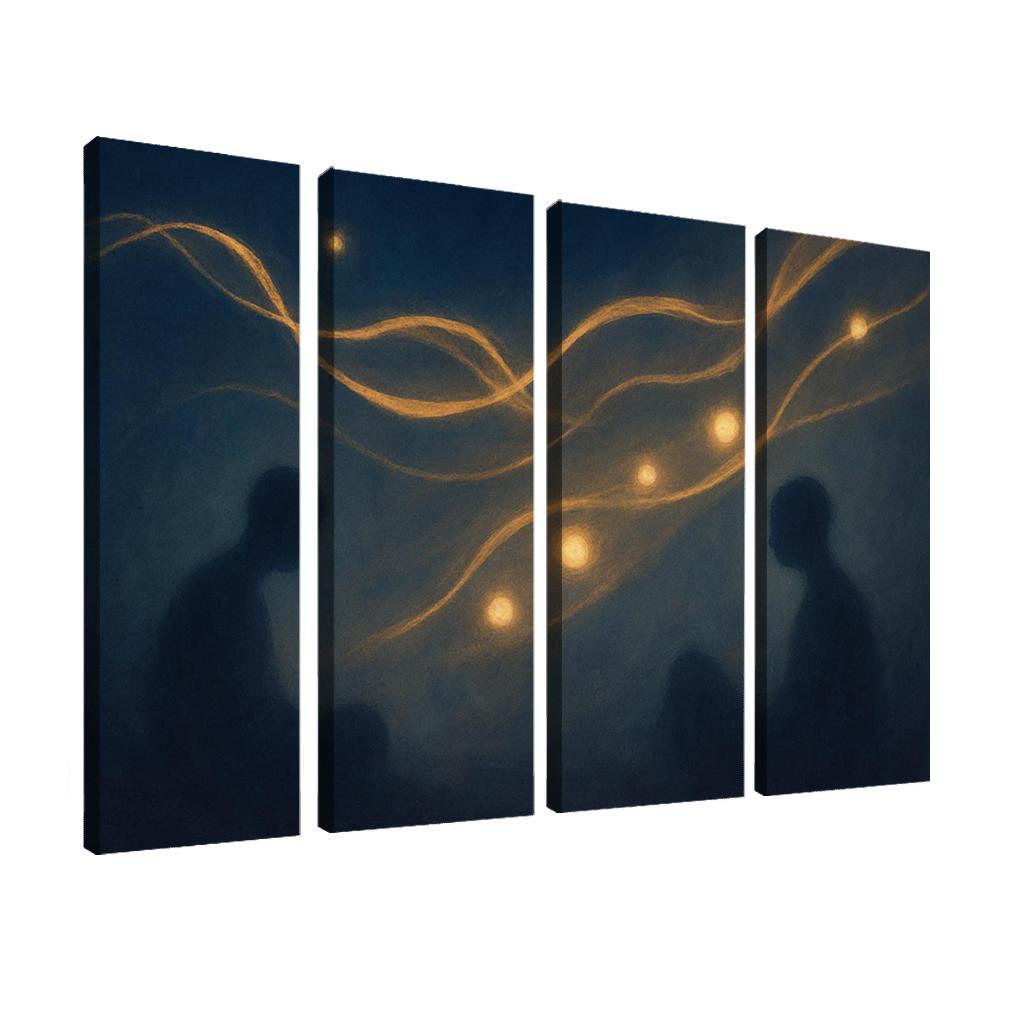 Silent Orchestra Of Distant Thoughts abstract paintings frame