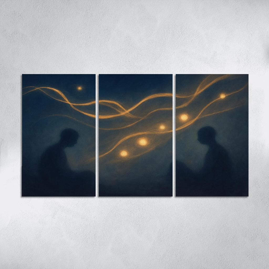 Silent Orchestra Of Distant Thoughts abstract paintings frame