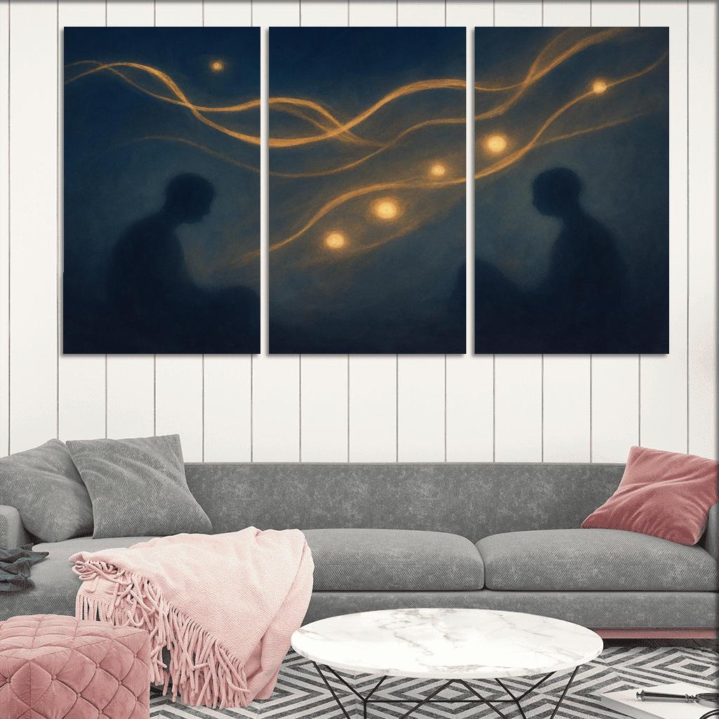 Silent Orchestra Of Distant Thoughts abstract paintings frame