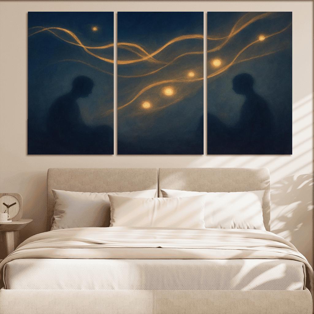 Silent Orchestra Of Distant Thoughts abstract paintings frame