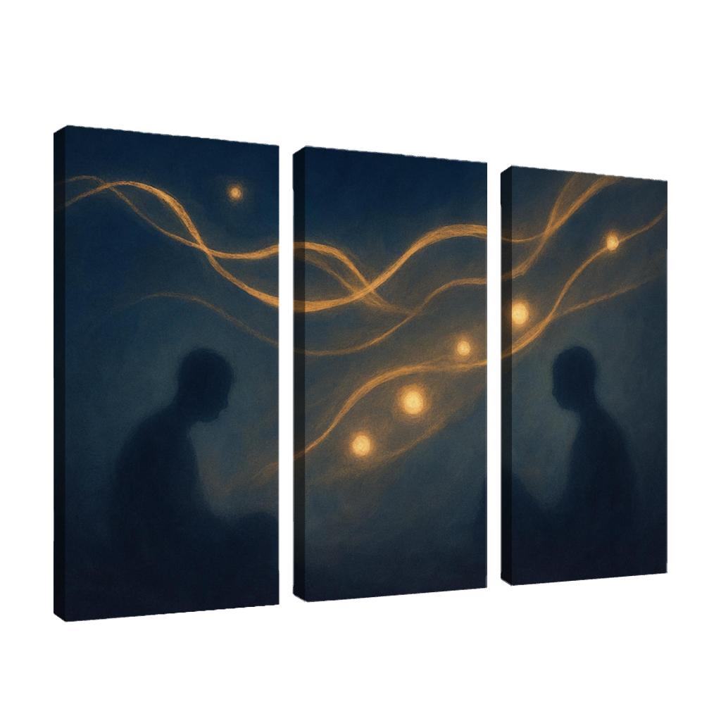 Silent Orchestra Of Distant Thoughts abstract paintings frame