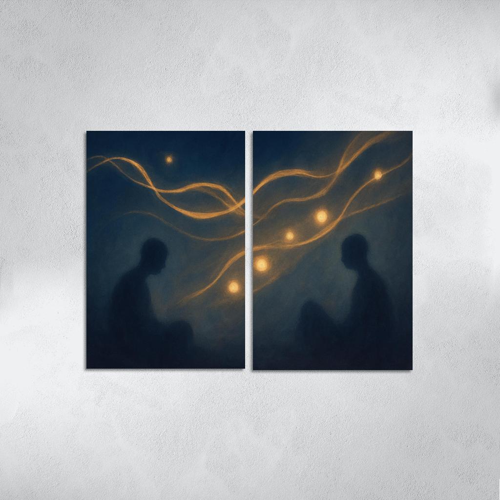 Silent Orchestra Of Distant Thoughts abstract paintings frame