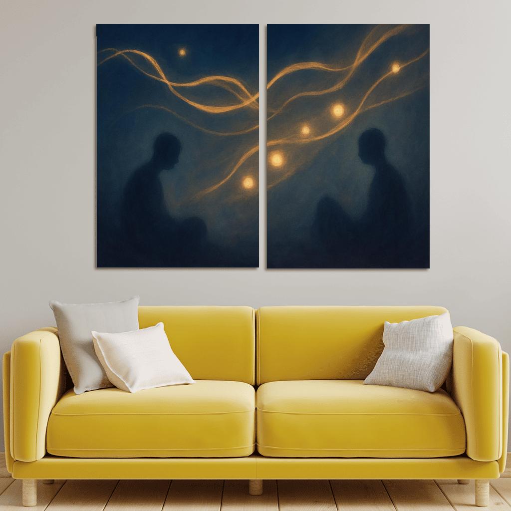 Silent Orchestra Of Distant Thoughts abstract paintings frame