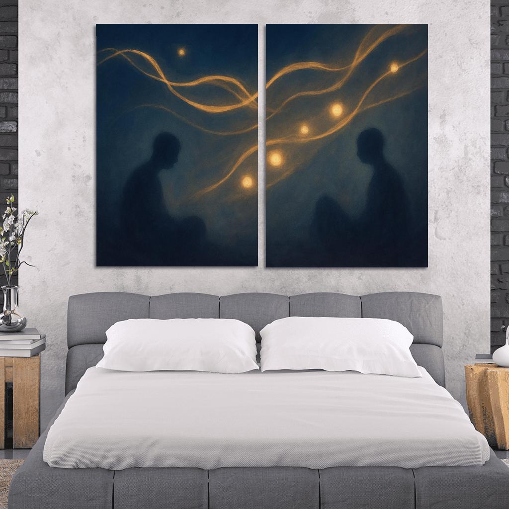 Silent Orchestra Of Distant Thoughts abstract paintings frame