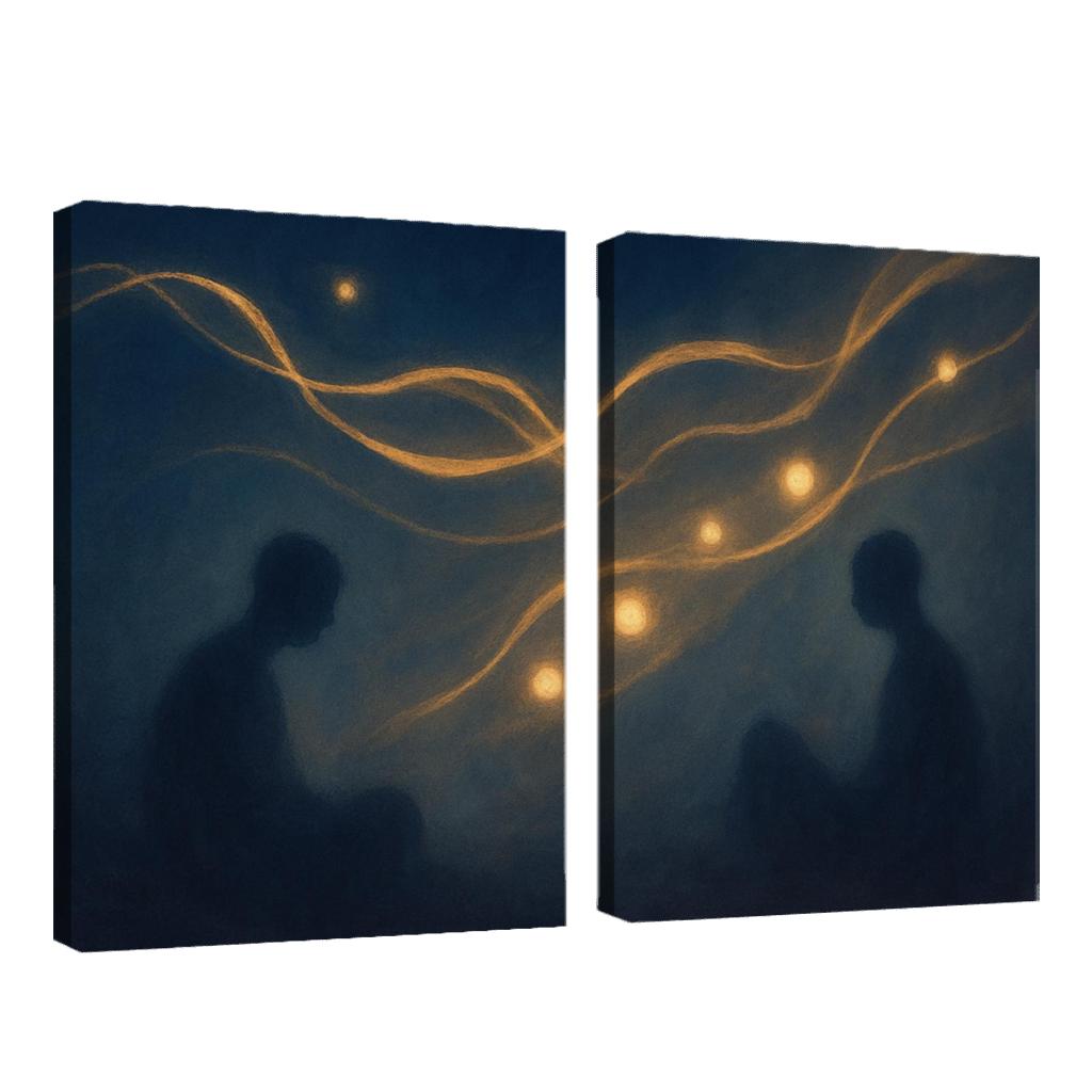 Silent Orchestra Of Distant Thoughts abstract paintings frame