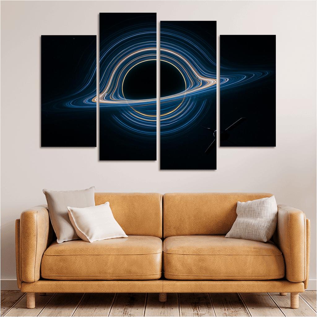 Photon Ring Cartography Of A Spinning Black Hole wall art
