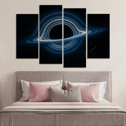 Photon Ring Cartography Of A Spinning Black Hole wall art