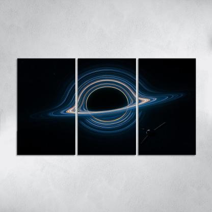 Photon Ring Cartography Of A Spinning Black Hole wall art