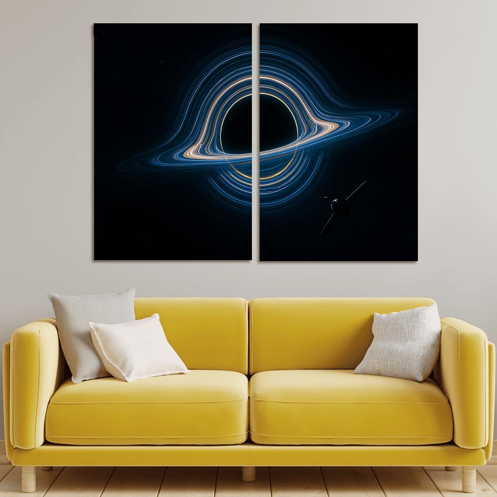 Photon Ring Cartography Of A Spinning Black Hole wall art