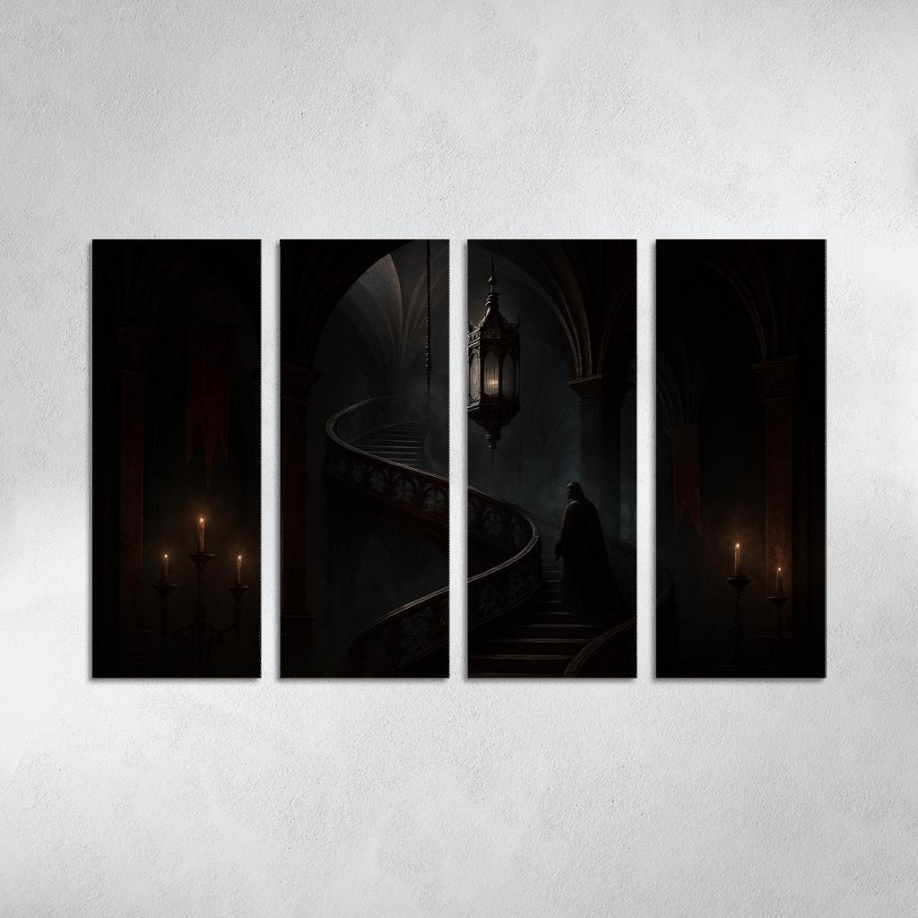 Nocturne Reliquary Staircase framed paintings
