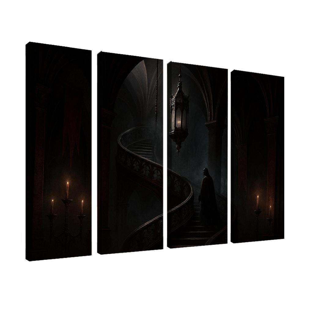Nocturne Reliquary Staircase framed paintings