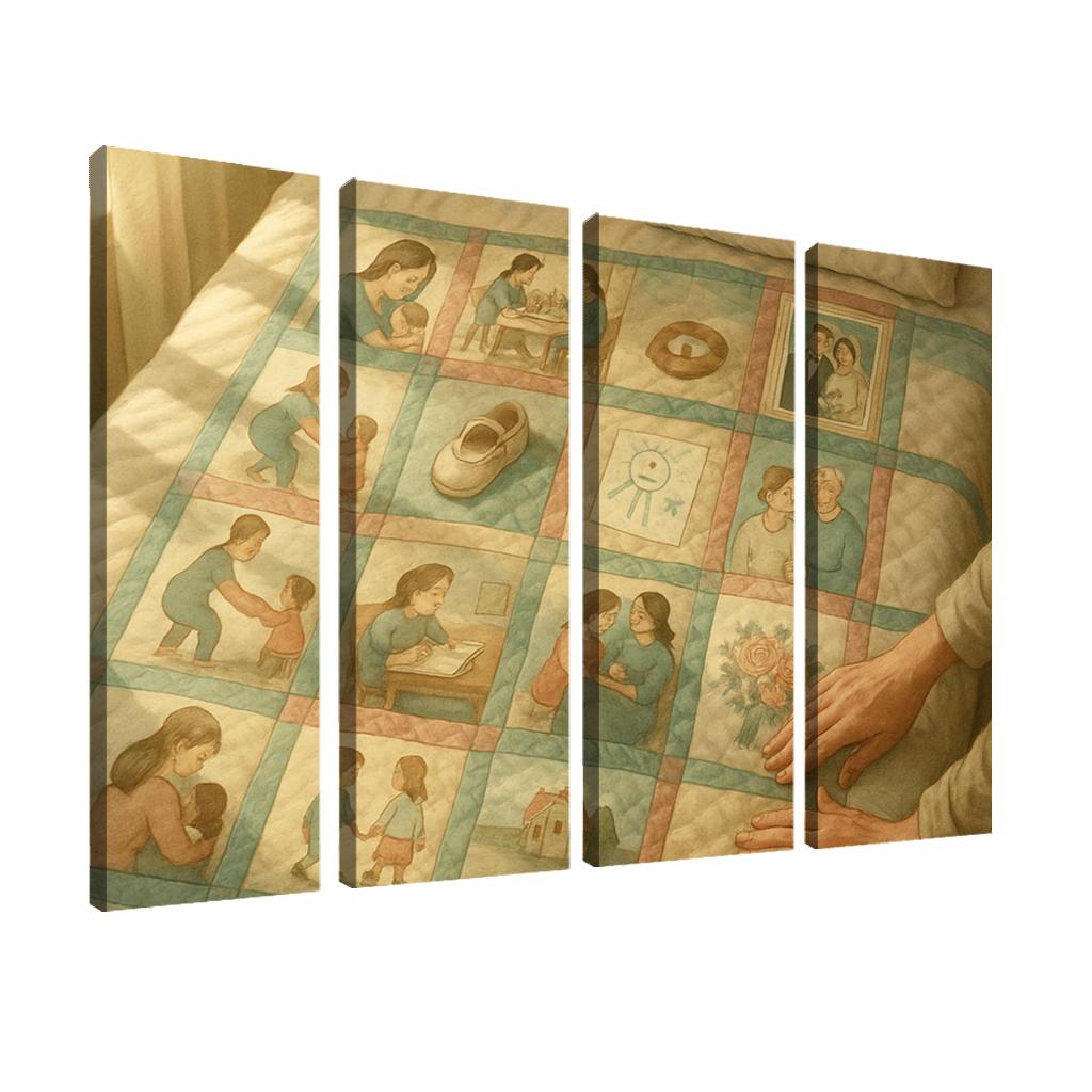 The Quilt Of Her Stories custom paintings frame