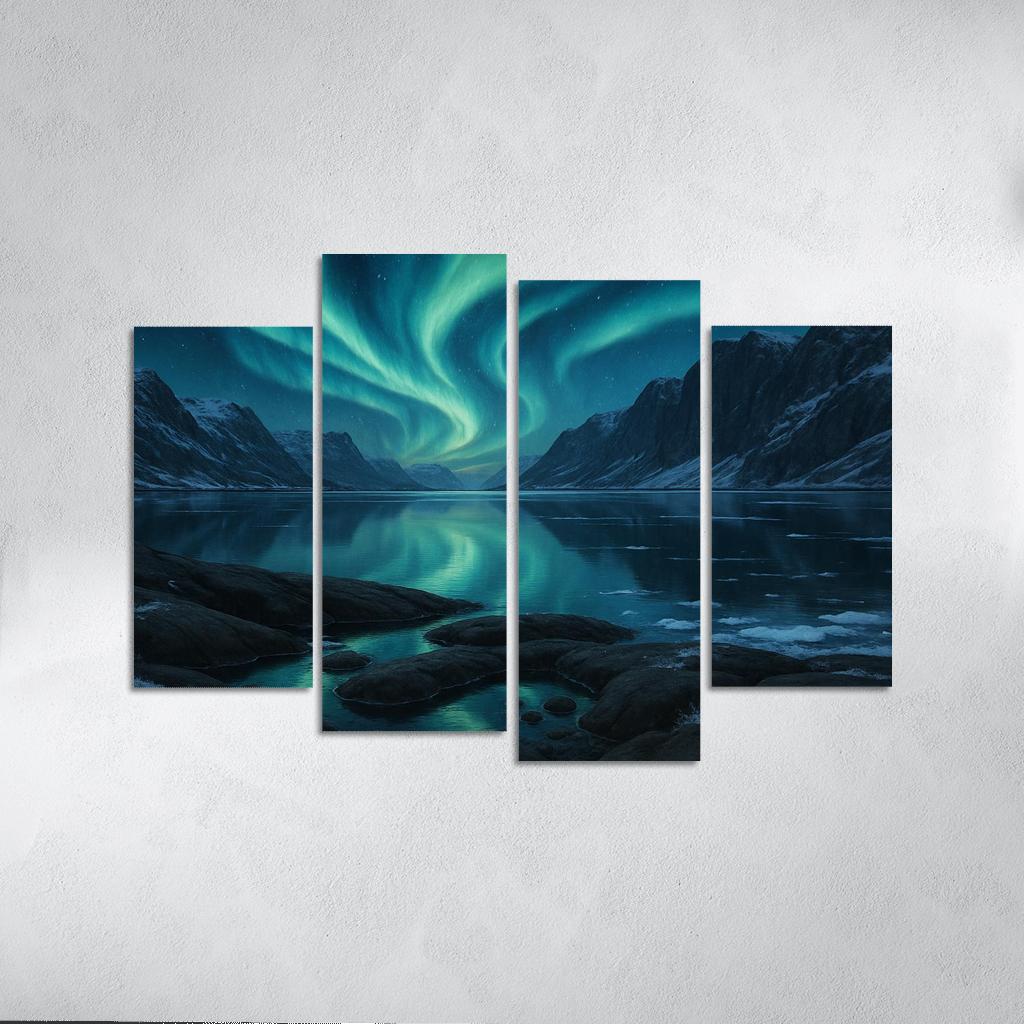 Aurora Over The Quartz Fjord art trends