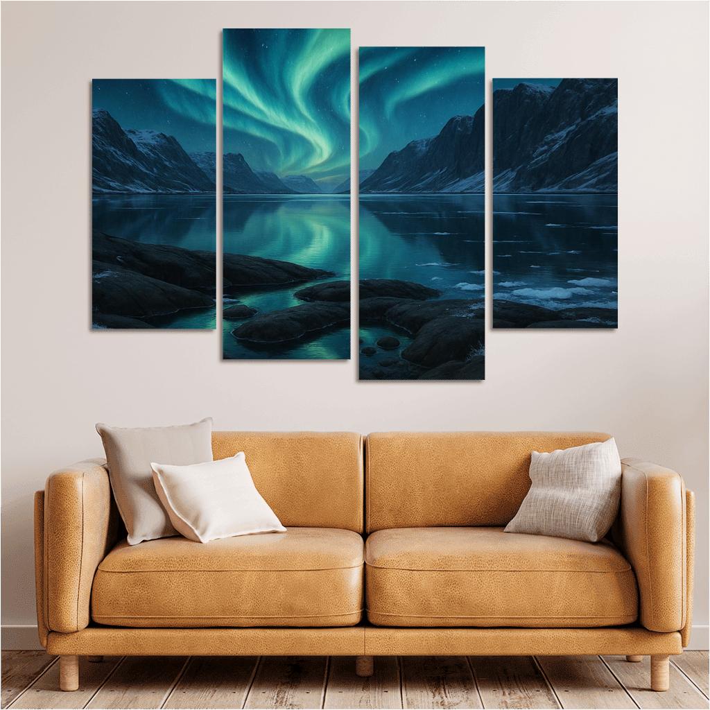 Aurora Over The Quartz Fjord art trends