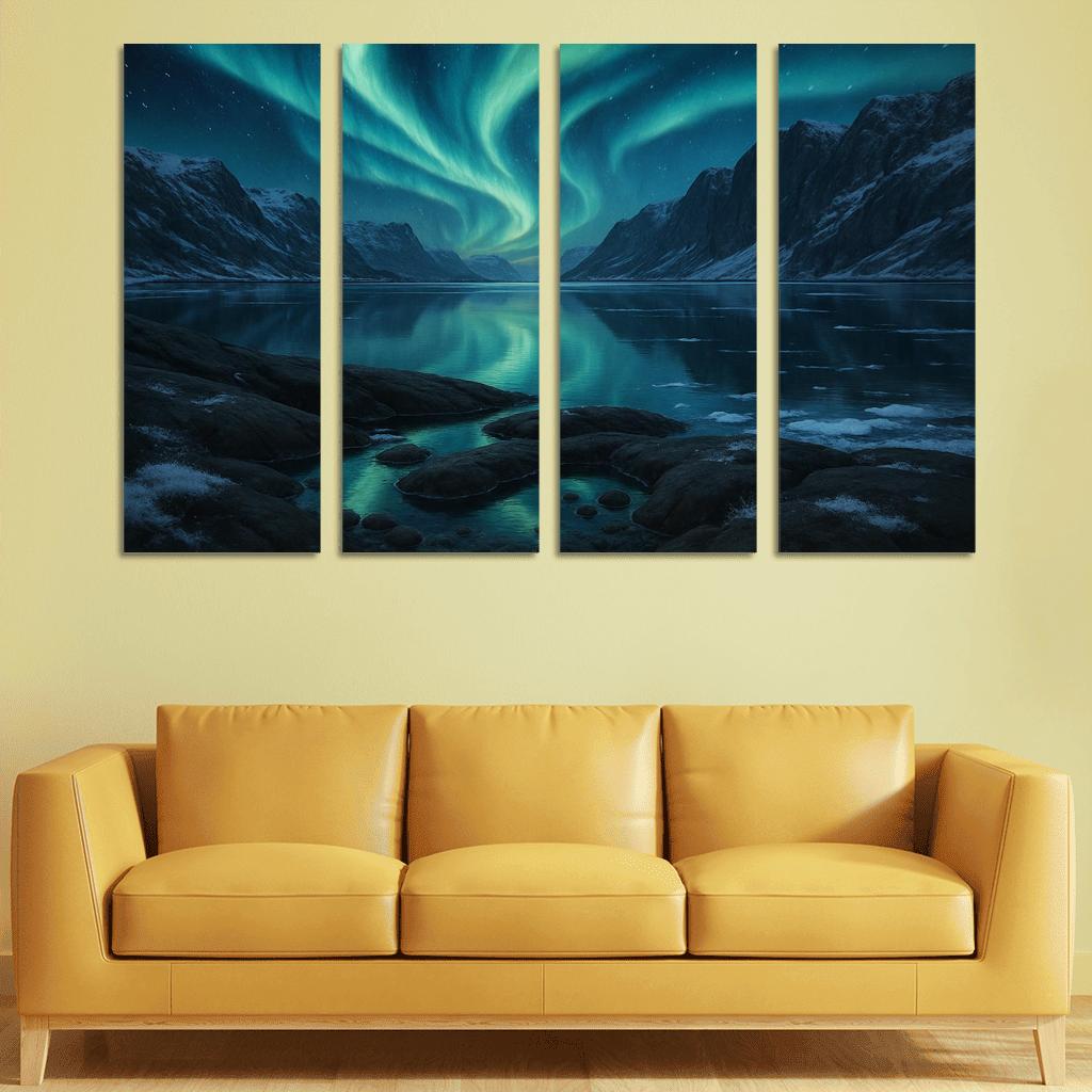 Aurora Over The Quartz Fjord art trends