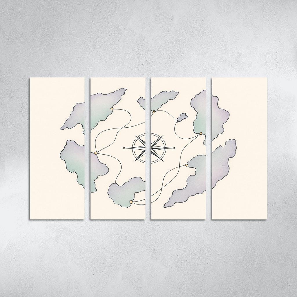 Celestial Compass Oceans wall decor