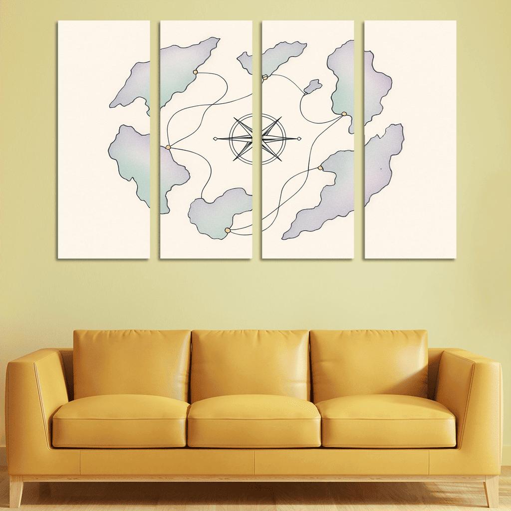 Celestial Compass Oceans wall decor