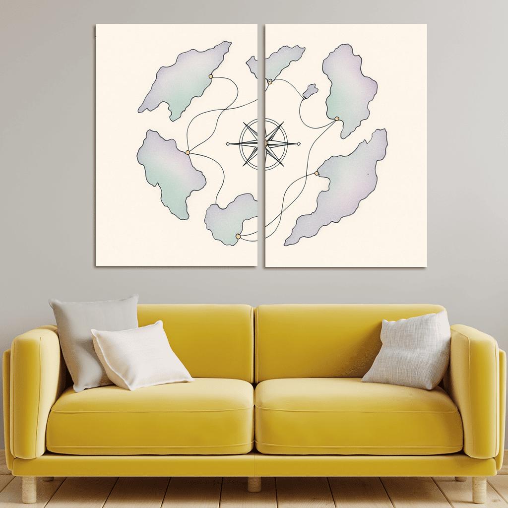 Celestial Compass Oceans wall decor