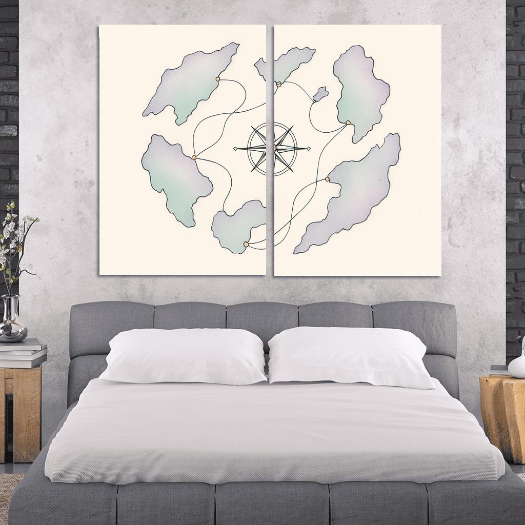 Celestial Compass Oceans wall decor
