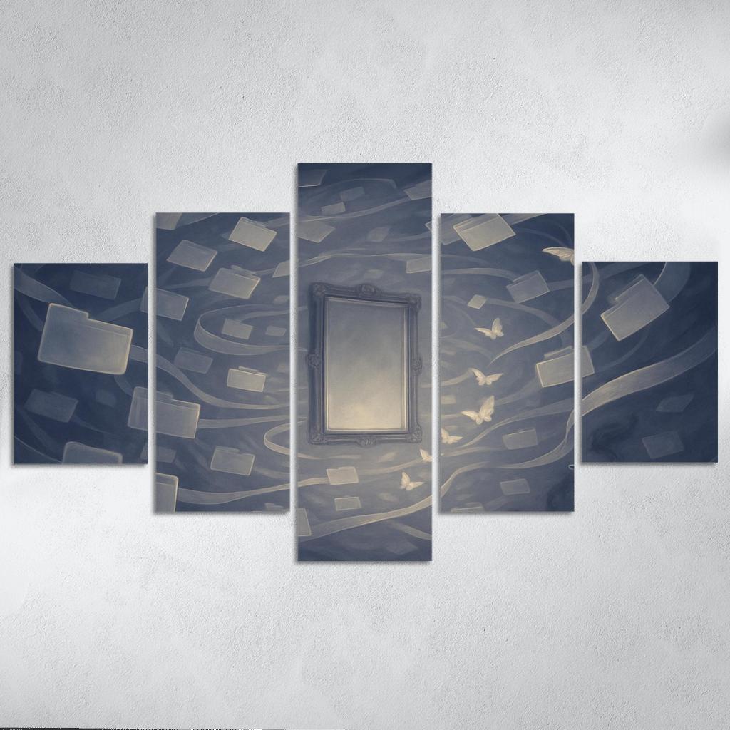 The Mirrorless Archive Of Unlived Choices custom paintings frame