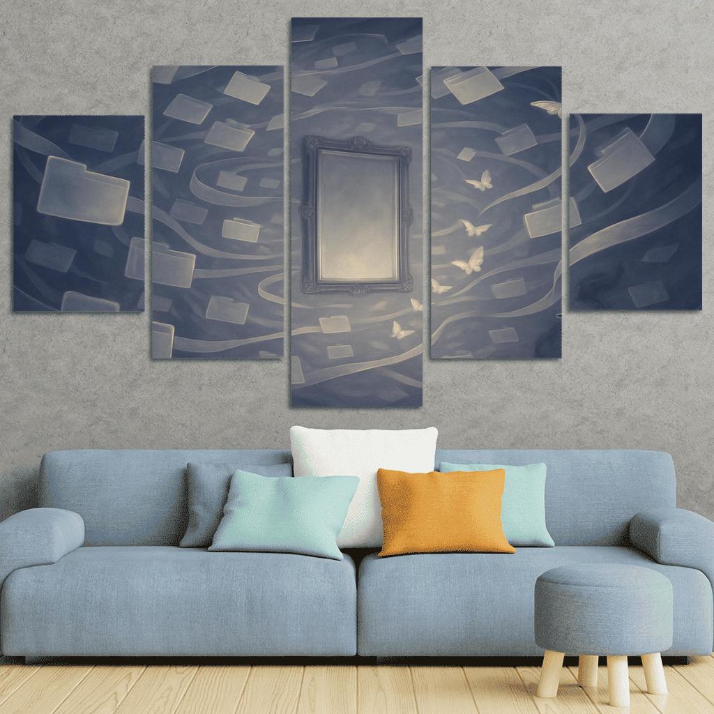 The Mirrorless Archive Of Unlived Choices custom paintings frame