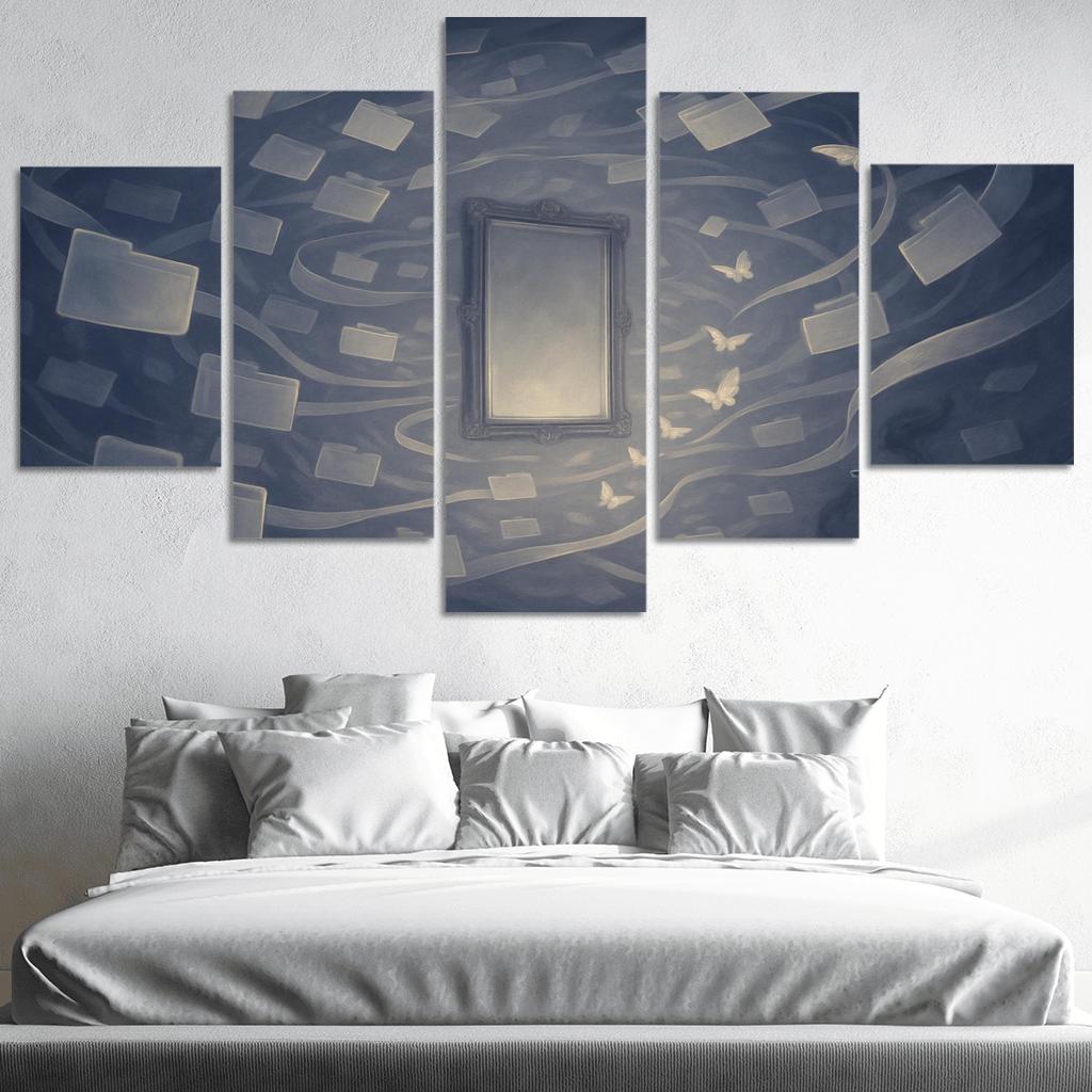 The Mirrorless Archive Of Unlived Choices custom paintings frame