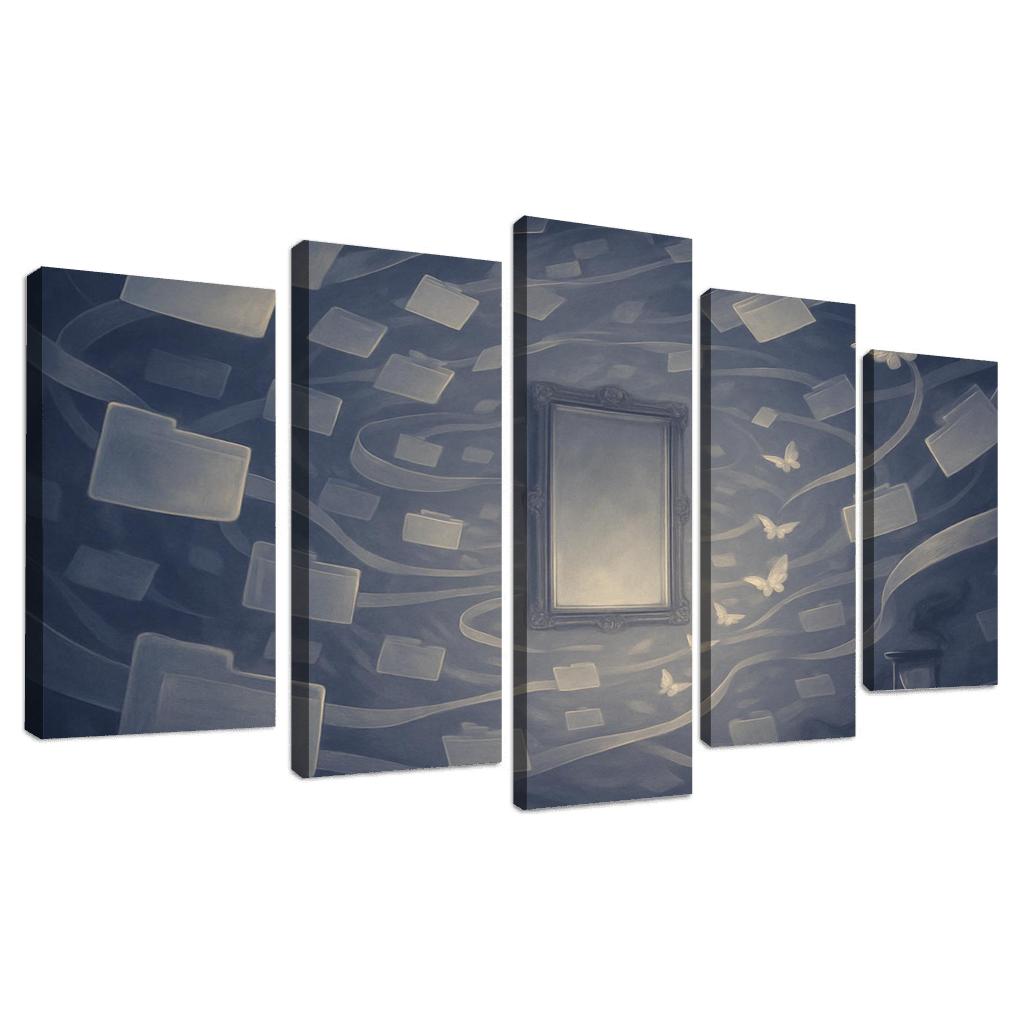The Mirrorless Archive Of Unlived Choices custom paintings frame