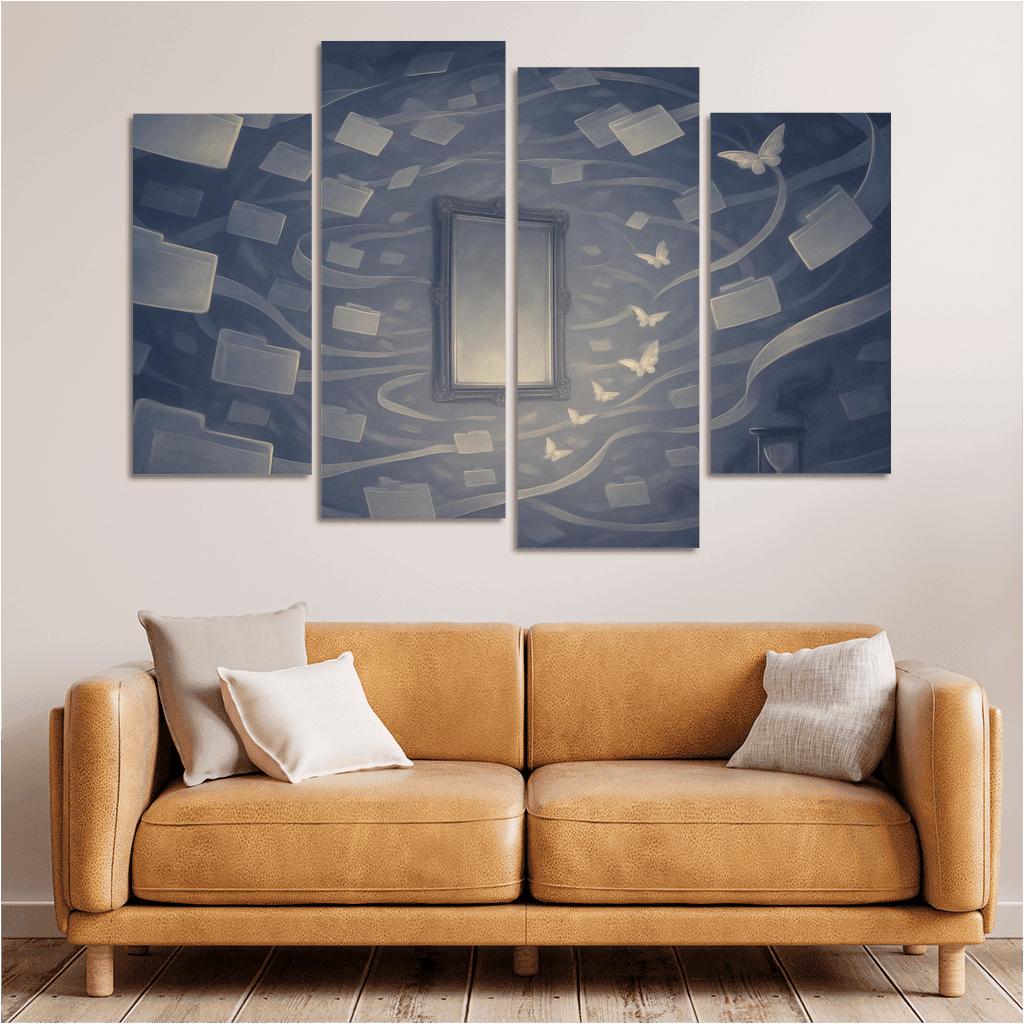 The Mirrorless Archive Of Unlived Choices custom paintings frame