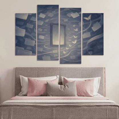 The Mirrorless Archive Of Unlived Choices custom paintings frame