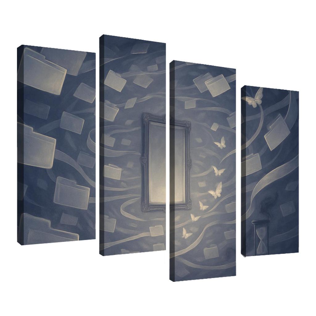 The Mirrorless Archive Of Unlived Choices custom paintings frame