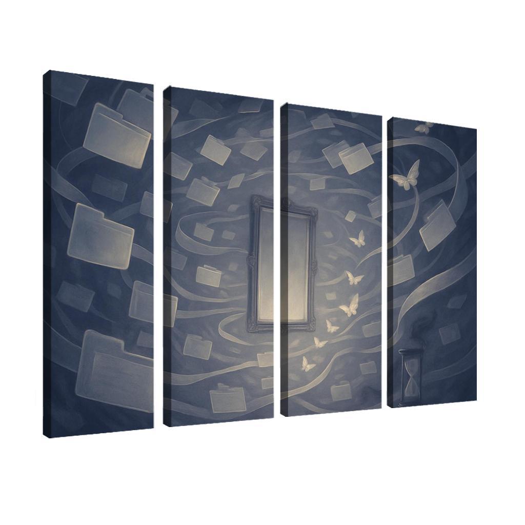 The Mirrorless Archive Of Unlived Choices custom paintings frame