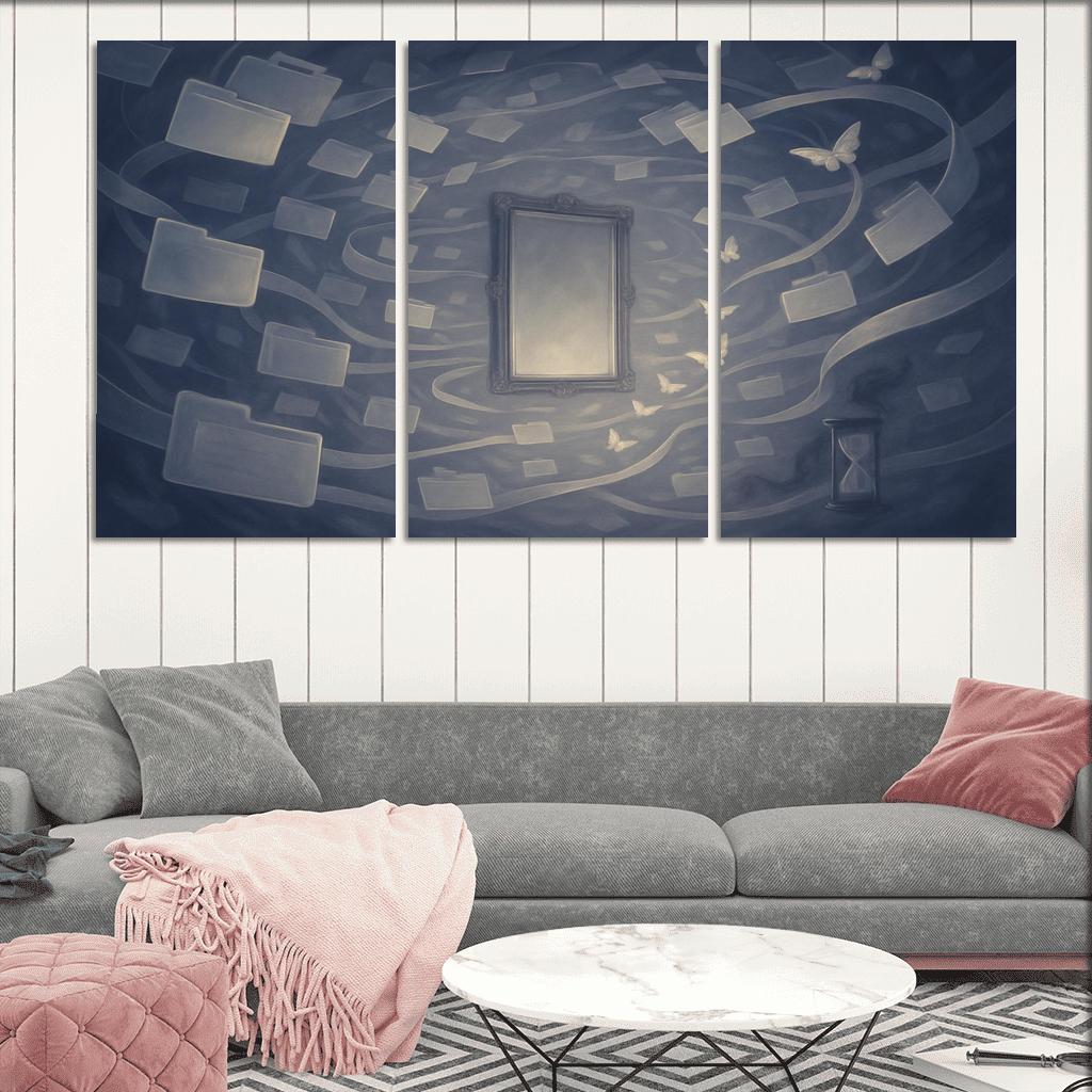 The Mirrorless Archive Of Unlived Choices custom paintings frame