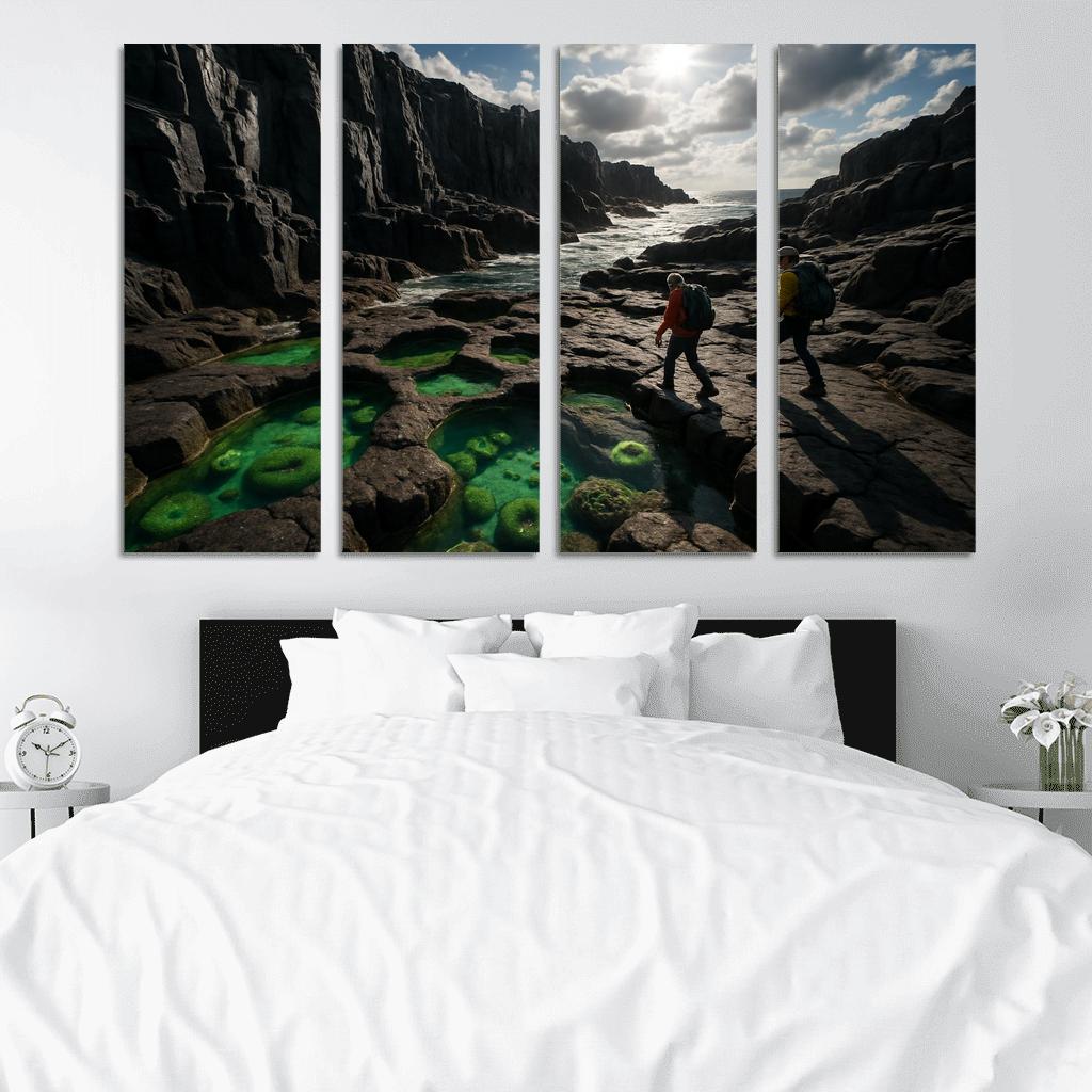 Basalt Cliff Tidepool Adventure Coast wall decor