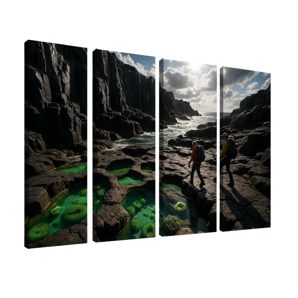 Basalt Cliff Tidepool Adventure Coast wall decor