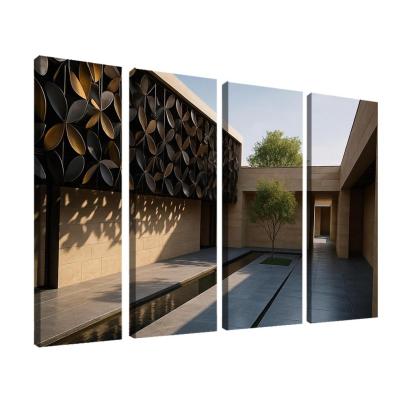 Kinetic Facade Courtyard House framed paintings