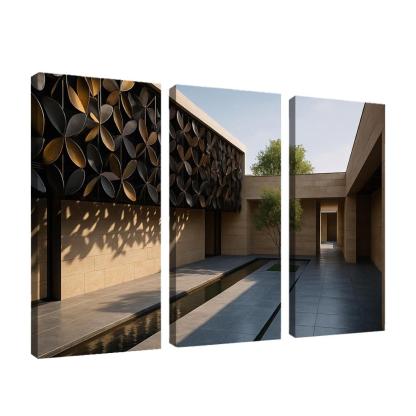 Kinetic Facade Courtyard House framed paintings
