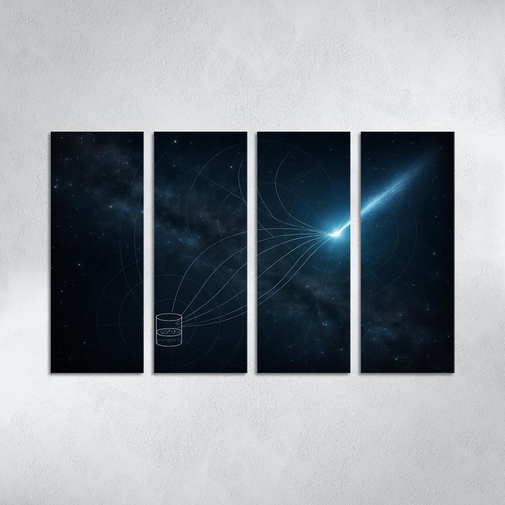 Neutrino Astronomy Through A Distant Blazar Flare abstract paintings frame