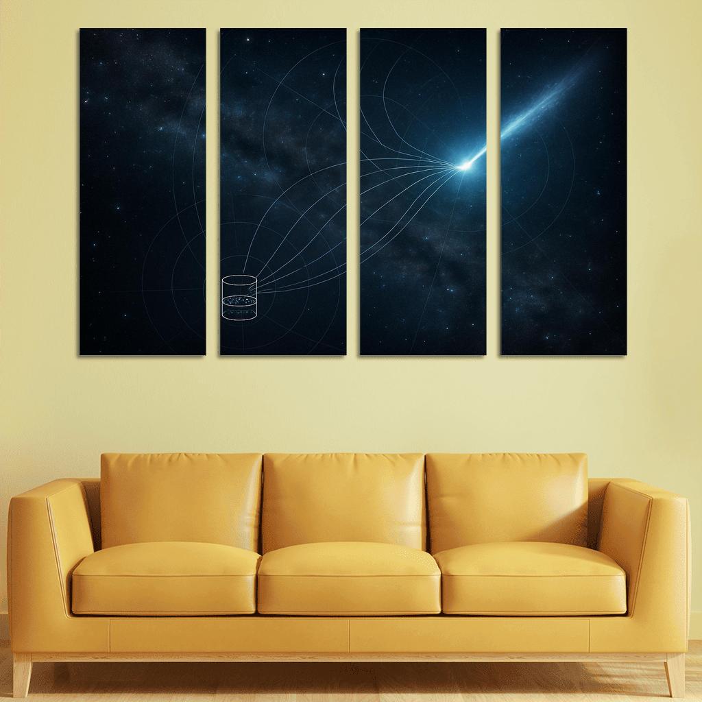 Neutrino Astronomy Through A Distant Blazar Flare abstract paintings frame