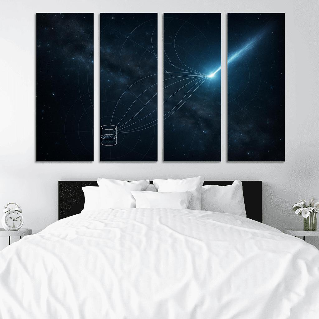 Neutrino Astronomy Through A Distant Blazar Flare abstract paintings frame