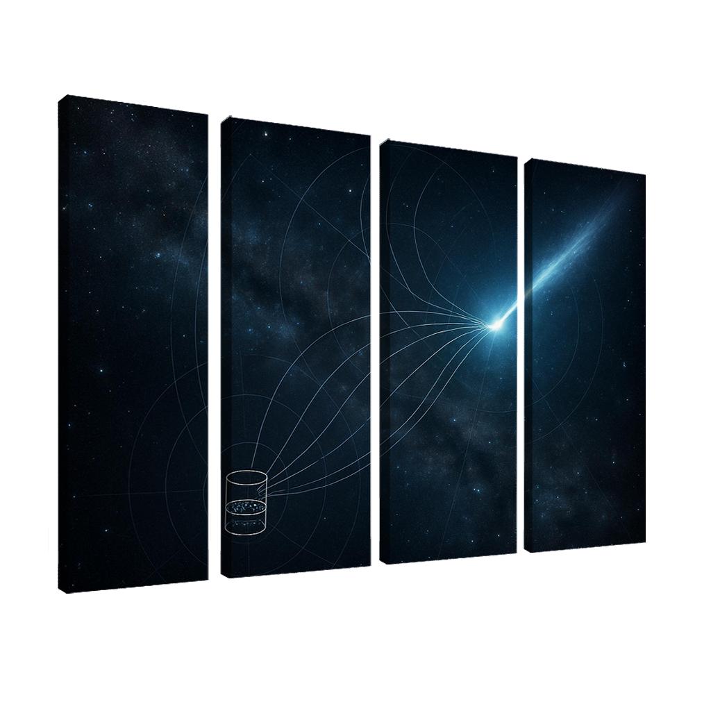 Neutrino Astronomy Through A Distant Blazar Flare abstract paintings frame