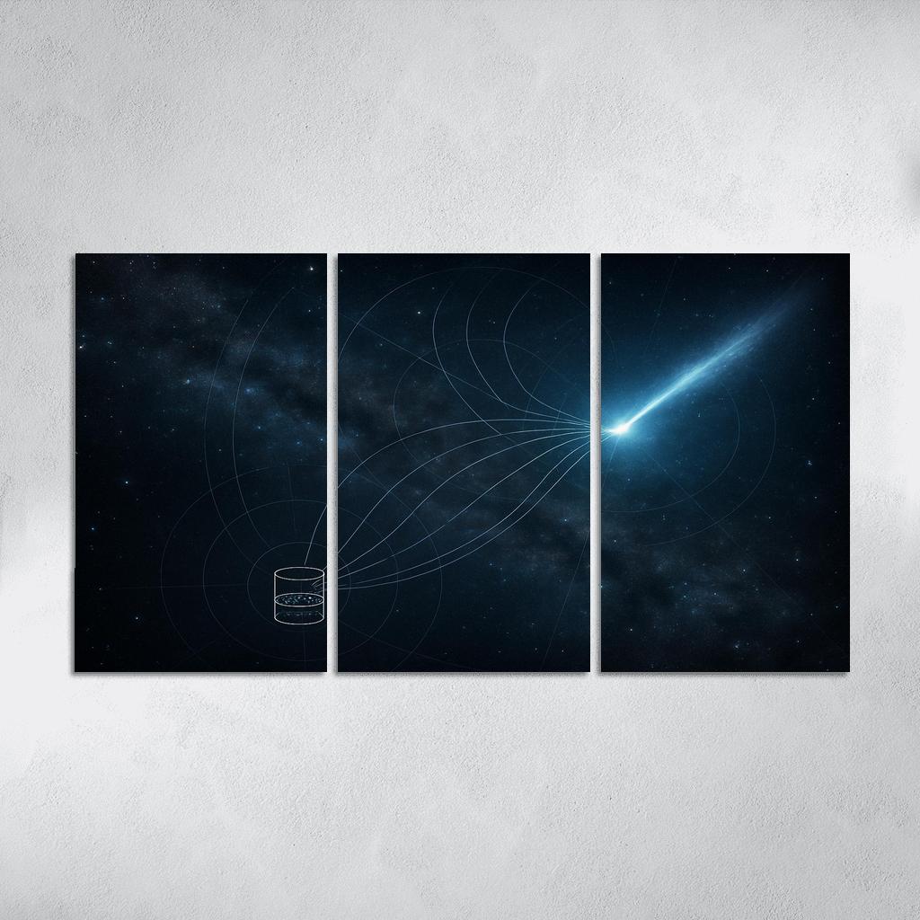 Neutrino Astronomy Through A Distant Blazar Flare abstract paintings frame