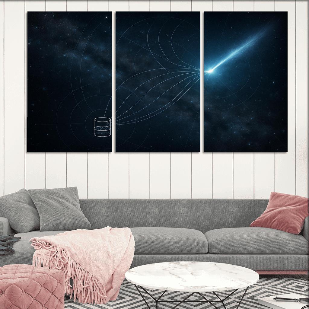 Neutrino Astronomy Through A Distant Blazar Flare abstract paintings frame